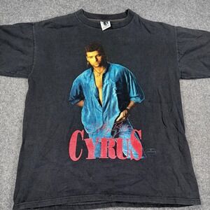 Vintage 1993 Billy Ray Cyrus I Ain't Your Dog No More Tour t-Shirt Large Black